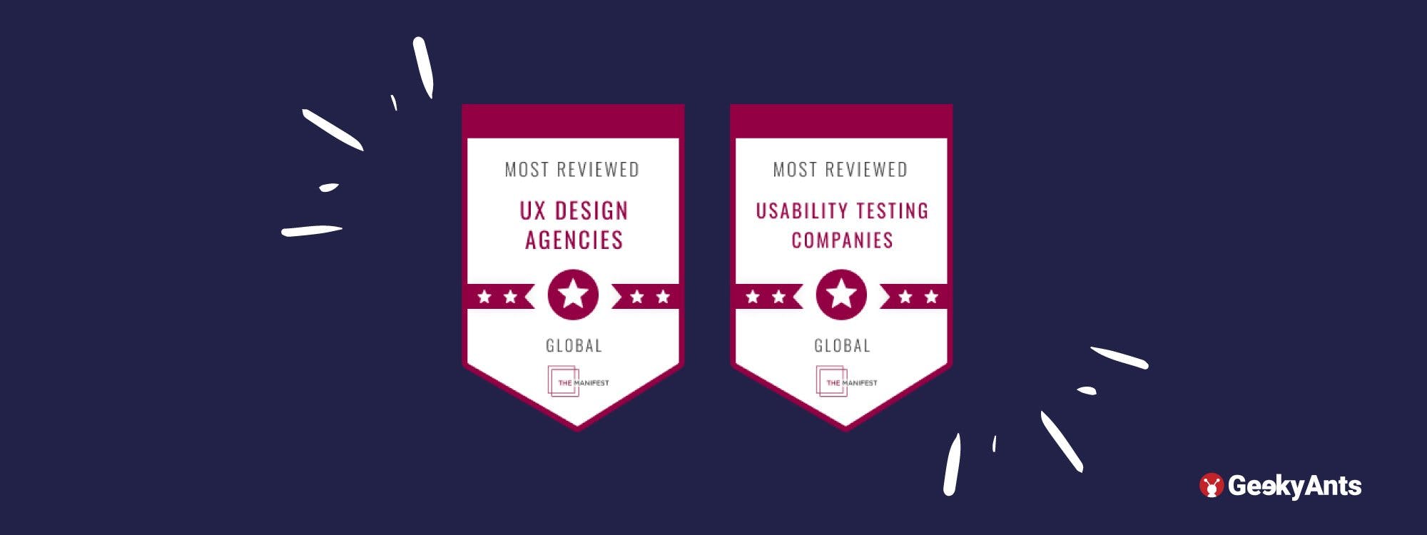 The Manifest Names GeekyAnts As One of The Most Reviewed Usability Testing And UX Design Agencies Globally