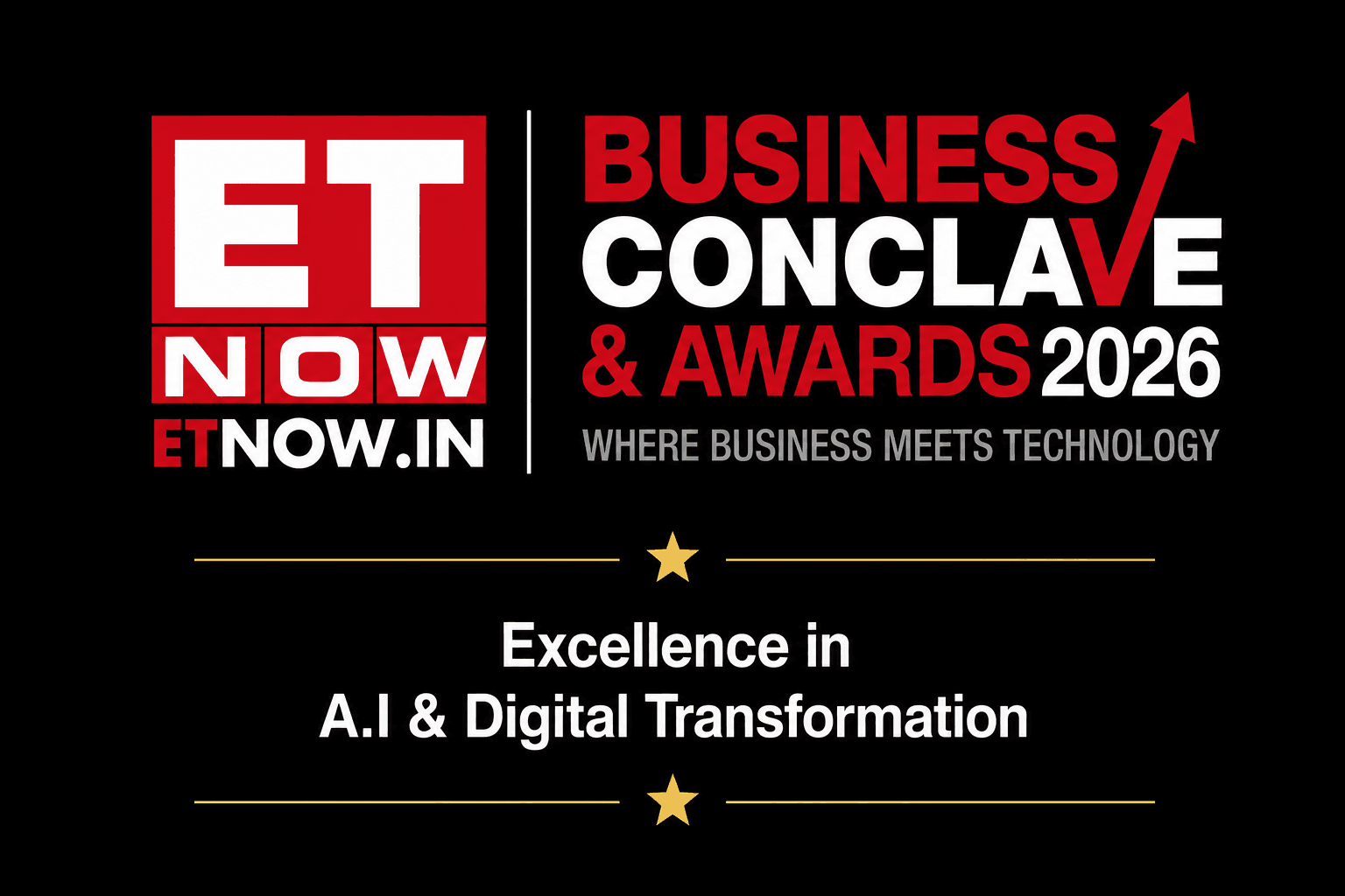 ET Now Business Award | Excellence in A.I & Digital Transformation award badge