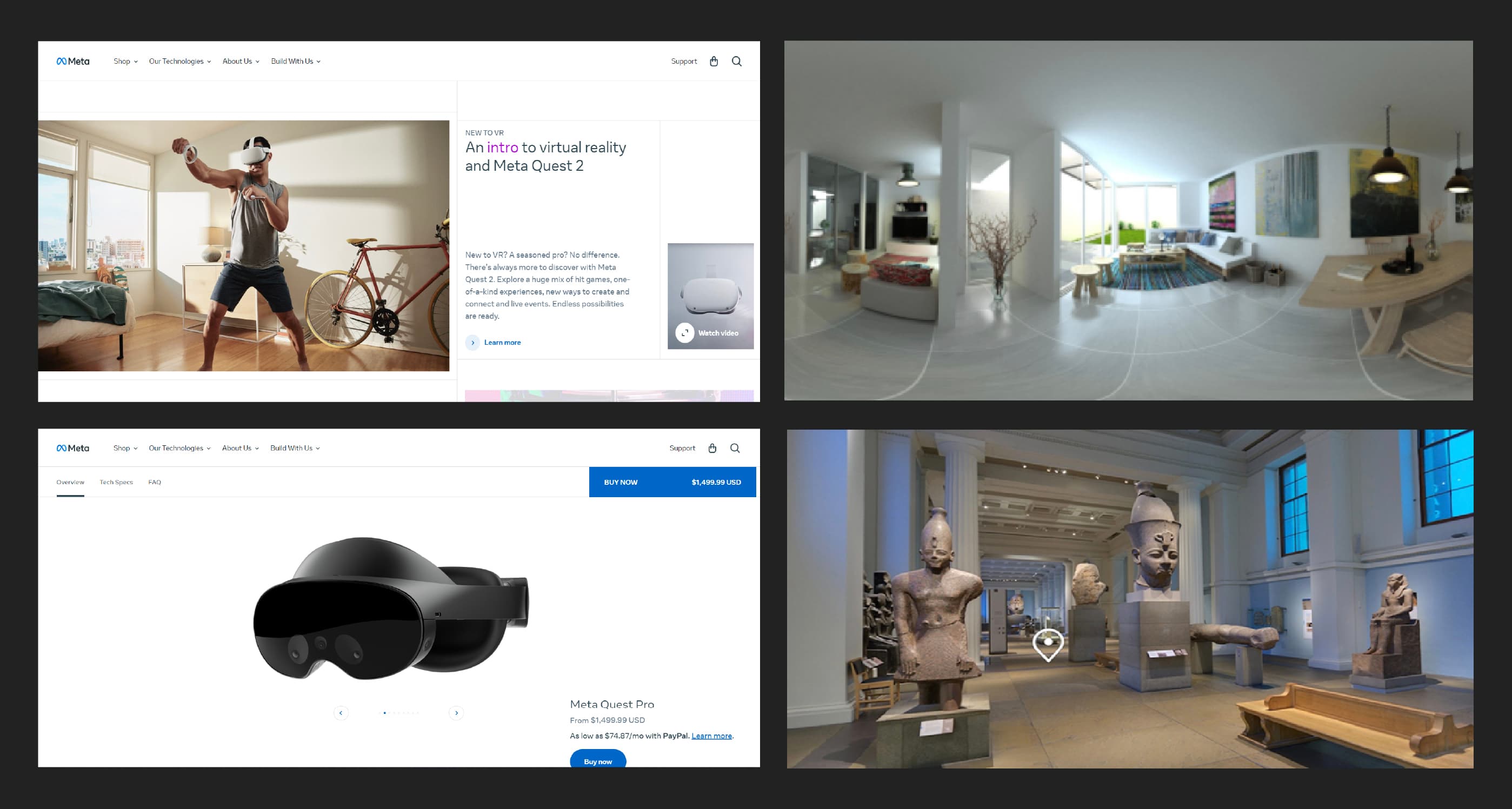 A glimpse of the React VR's applications