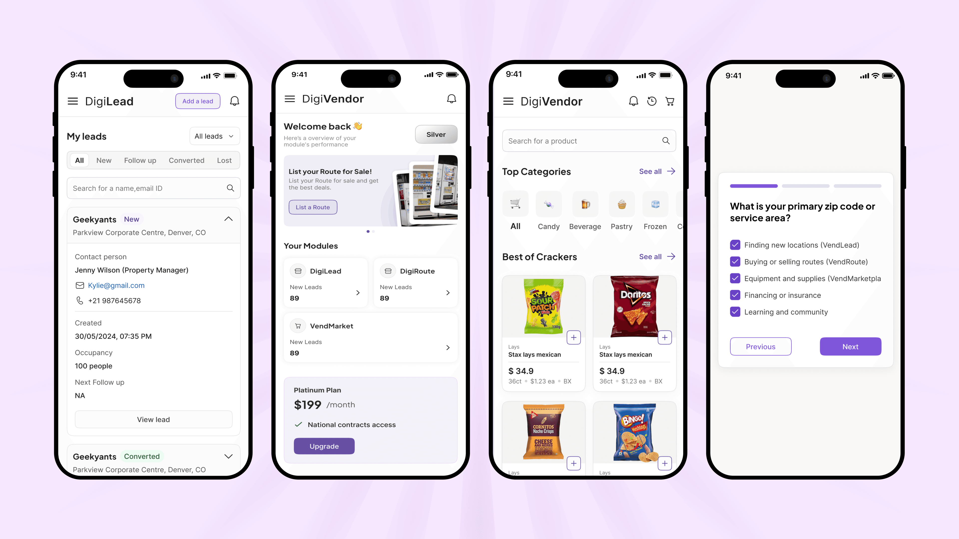Web app for a Custiv